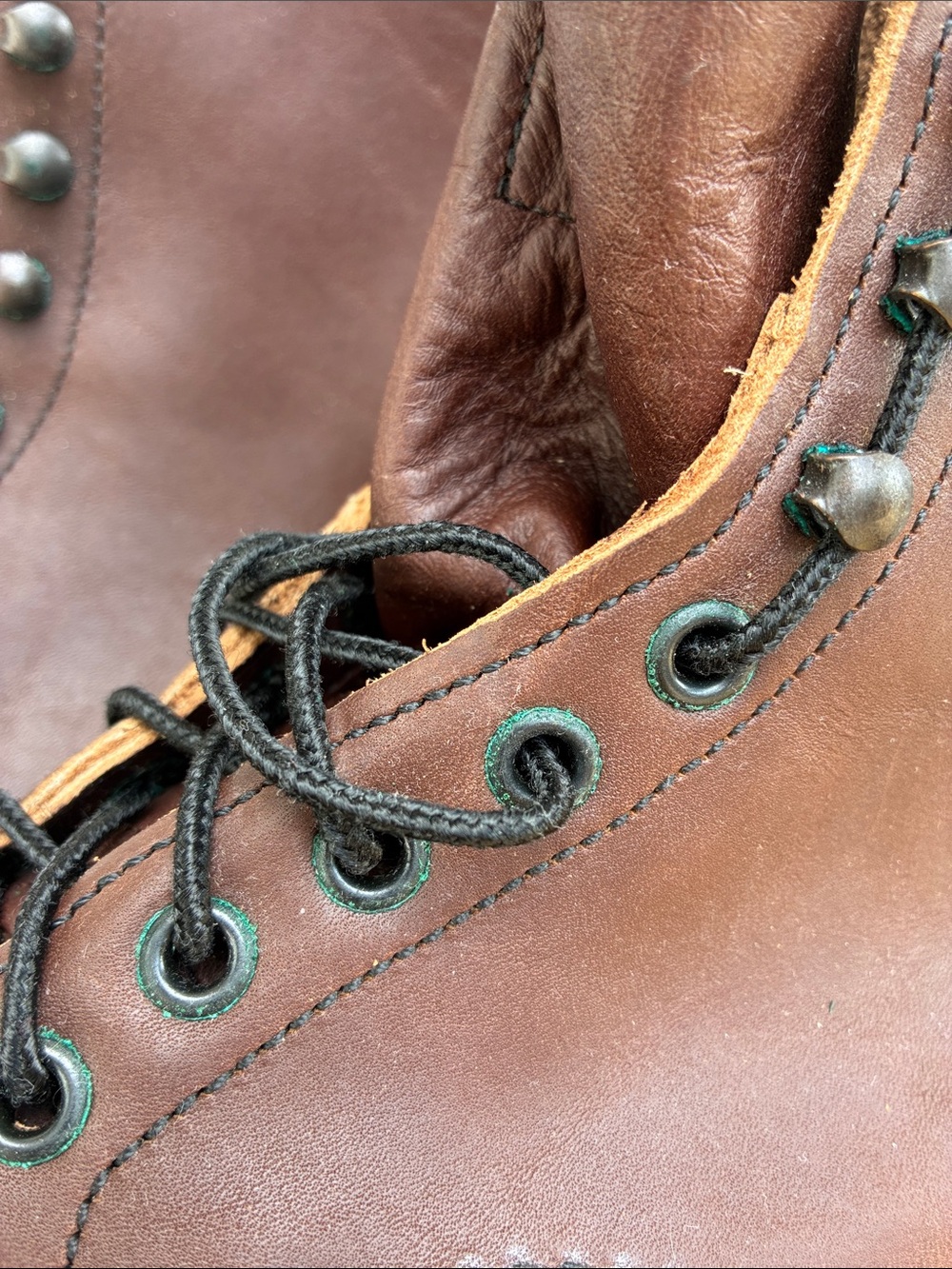 Red Wing Shoes Brown Leather Lace-Up Work Boots nearly new but need work - Picture 11 of 13